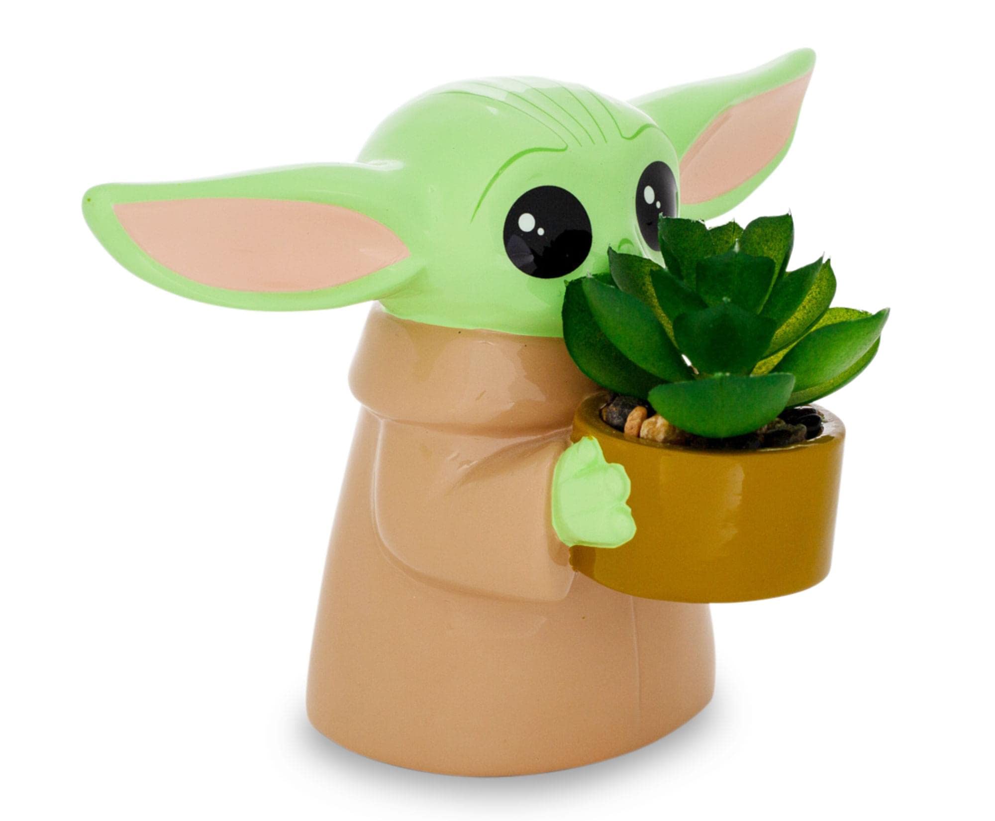 Foto 2 | Macetero Pequeño De Cerámica Silver Buffalo Star Wars Grogu De 10 Cm - Venta Internacional.