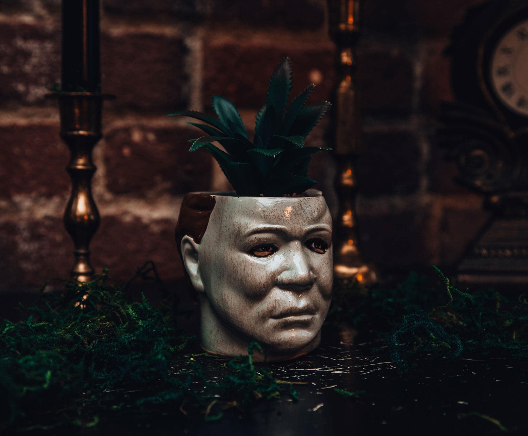 Foto 6 | Mini Maceta Toynk Halloween Michael Myers Con Suculentas - Venta Internacional.