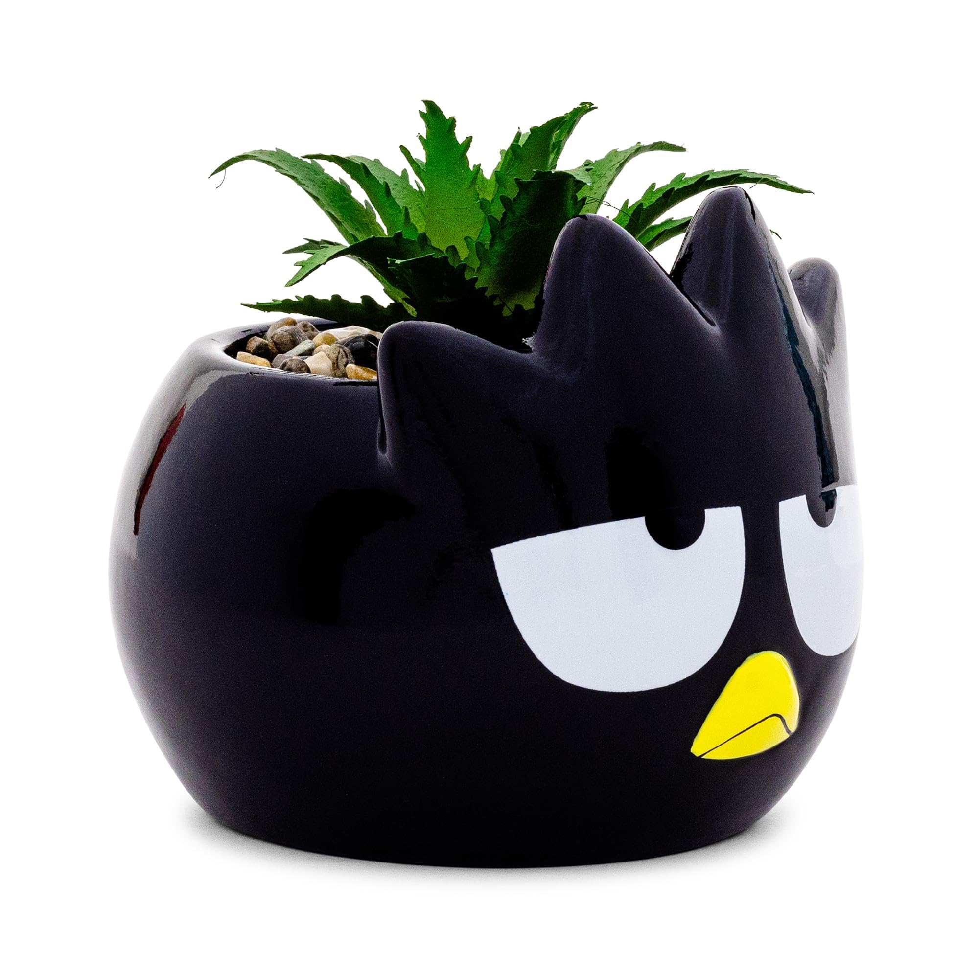Foto 3 pulgar | Mini Maceta Sanrio Badtz-maru De Cerámica Con Plantas Suculentas Artificiales - Venta Internacional.