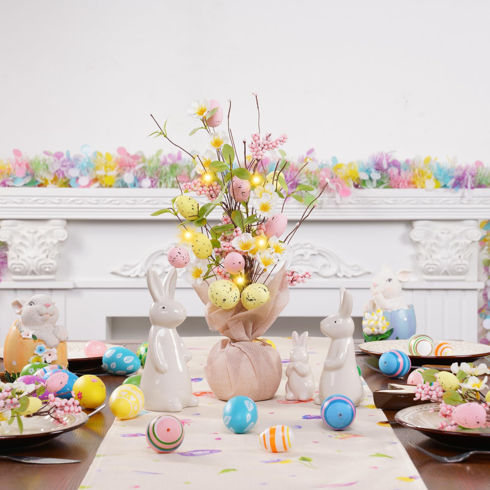 Foto 6 pulgar | Árbol De Pascua Xmasexp De 18 Pulgadas Con Huevos Y Batería De Luces Led - Venta Internacional.