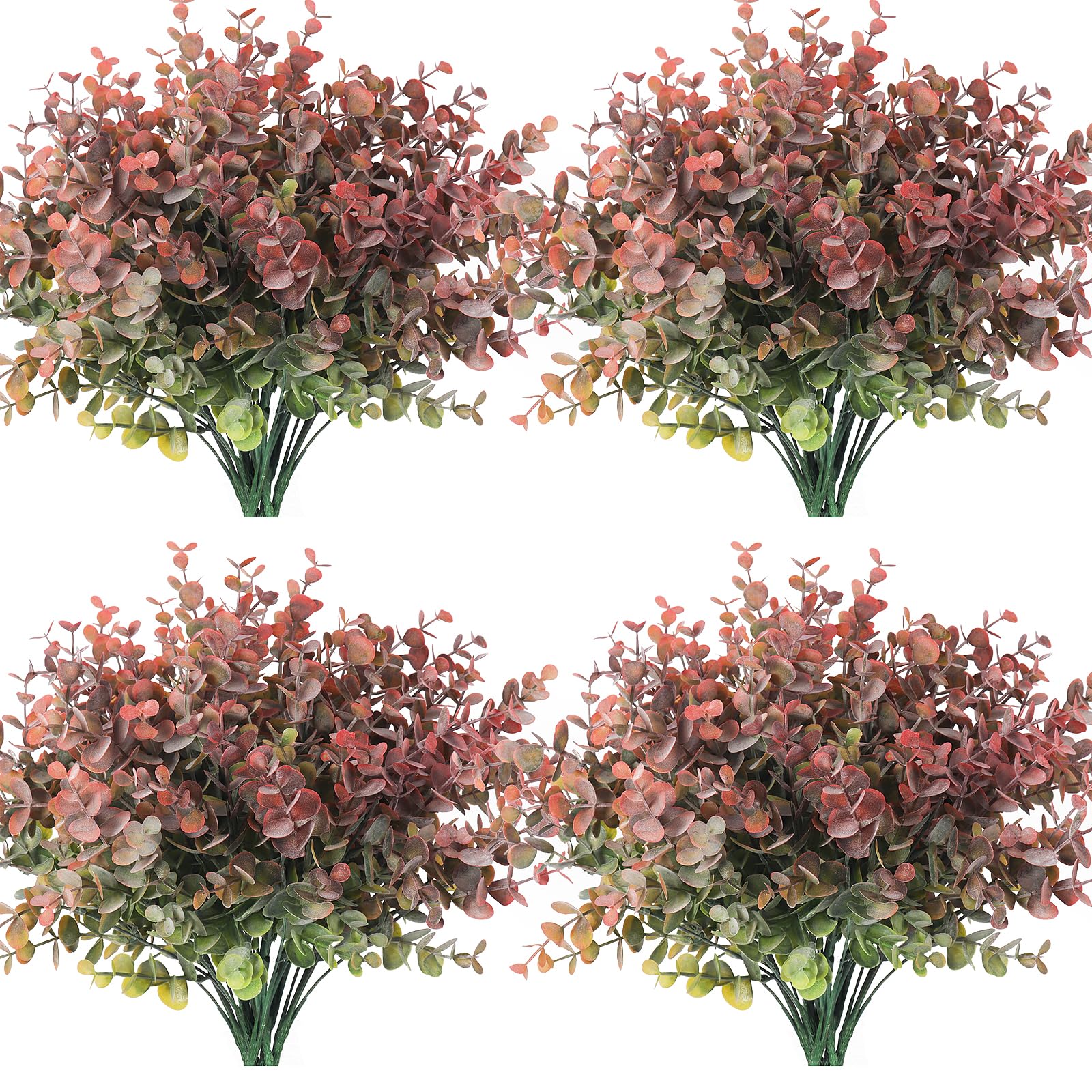 Plantas Artificiales Recutms, Tallos De Eucalipto Falsos (12 Paquetes) - Venta Internacional.