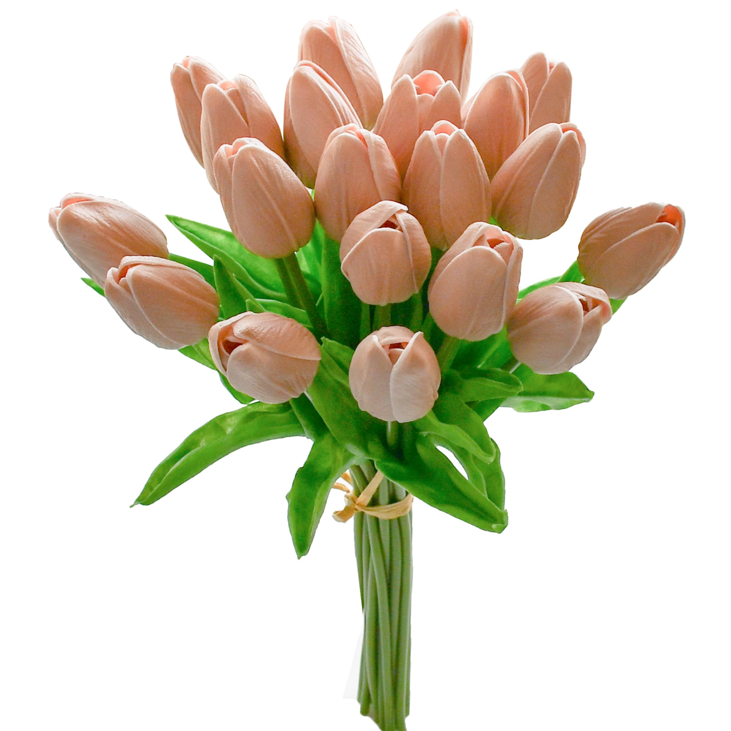 Foto 1 | Flores Artificiales De Seda De Tulipán Mandy, 20 Unidades, Color Marrón Claro - Venta Internacional.