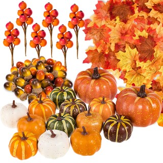 Foto 1 | Set De Hojas Artificiales De Arce Y Calabaza Whaline, 160 Unidades - Venta Internacional.