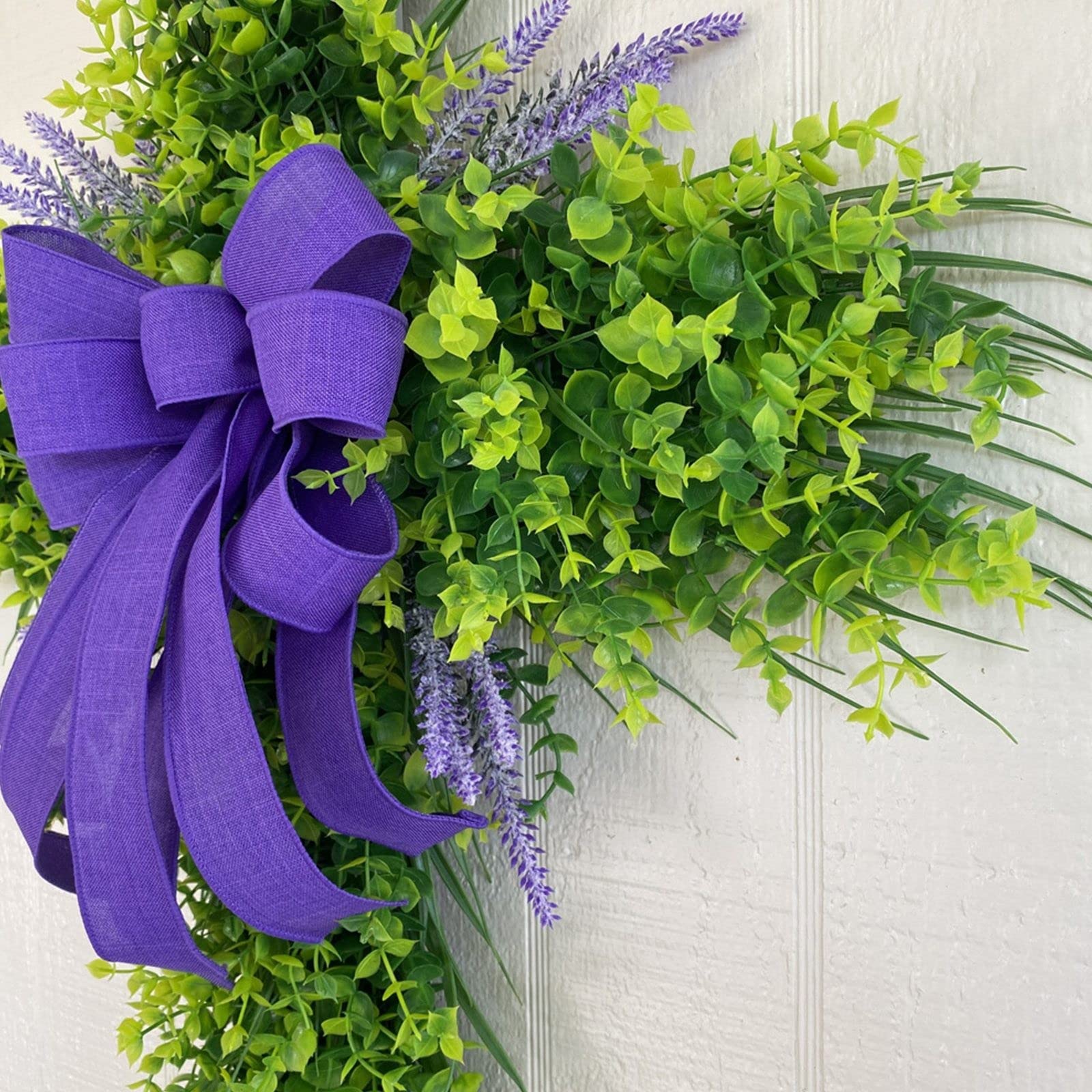 Foto 6 pulgar | Corona De Cruz De Pascua De 40 Cm Para Puerta De Entrada Con Lazo De Arpillera, Decoración Rústica - Venta Internacio