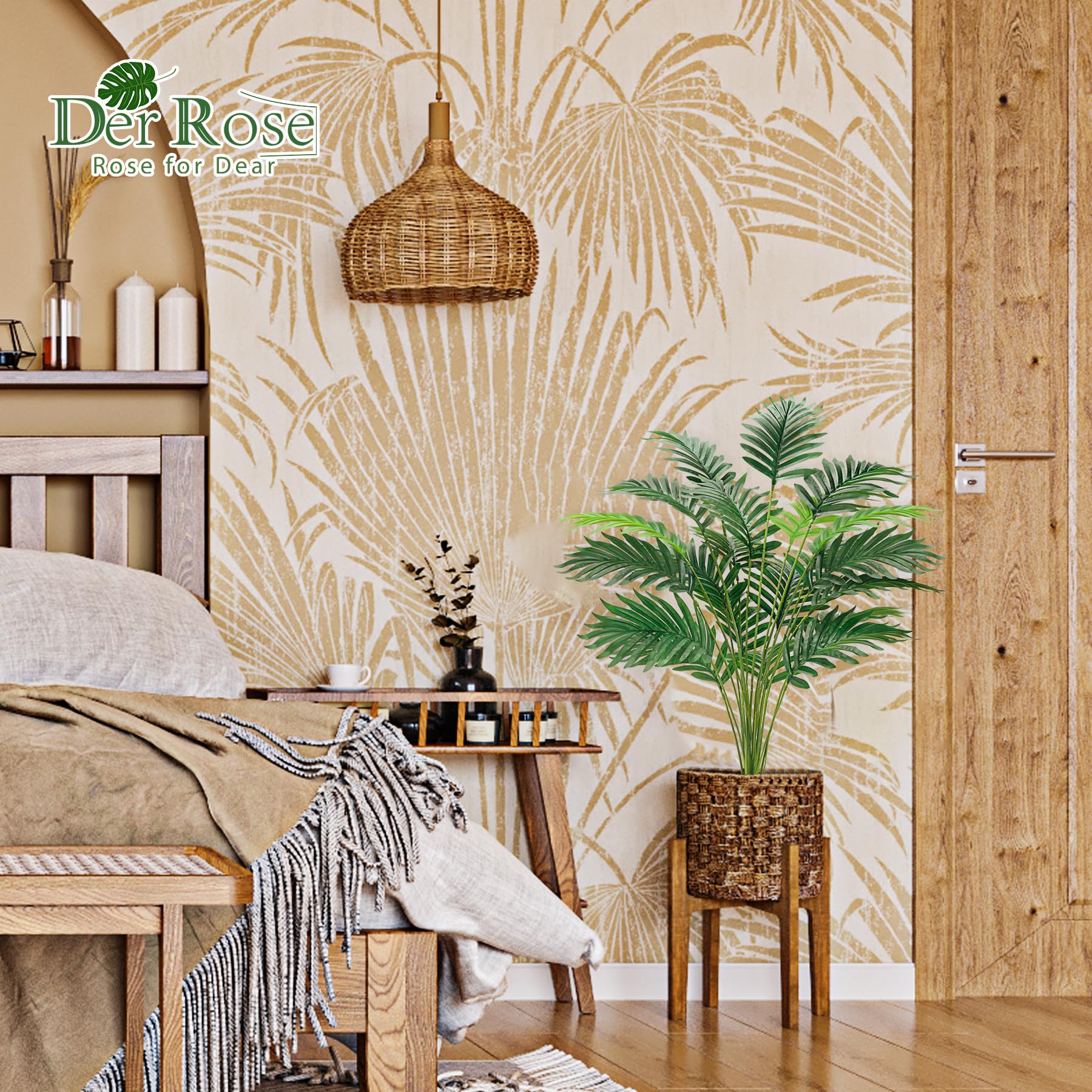 Foto 6 pulgar | Palmera Artificial con Maceta Der Rose 71 cm- Venta Internacional