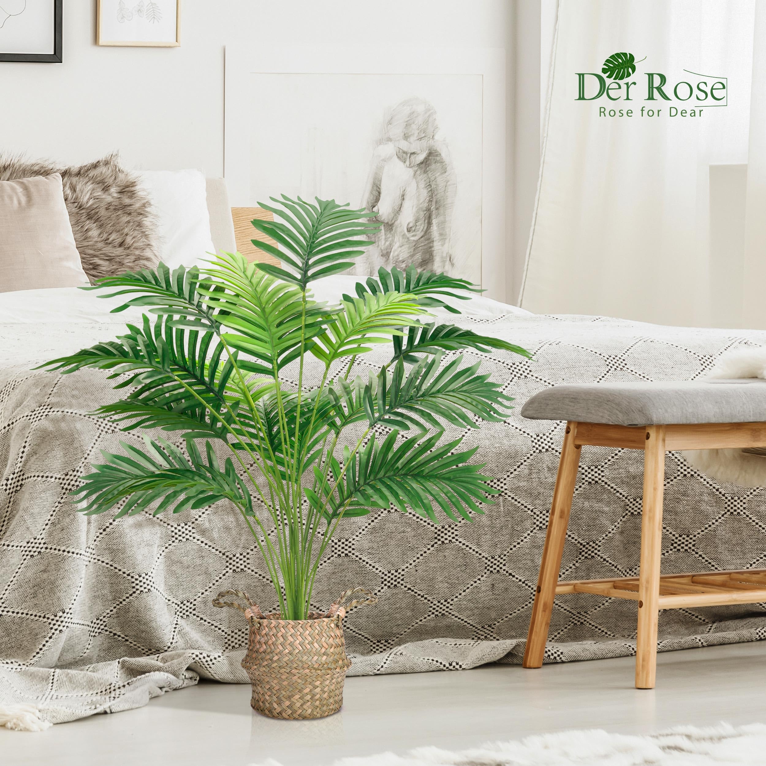 Foto 5 pulgar | Palmera Artificial Der Rose Areca con Cestas - Venta Internacional