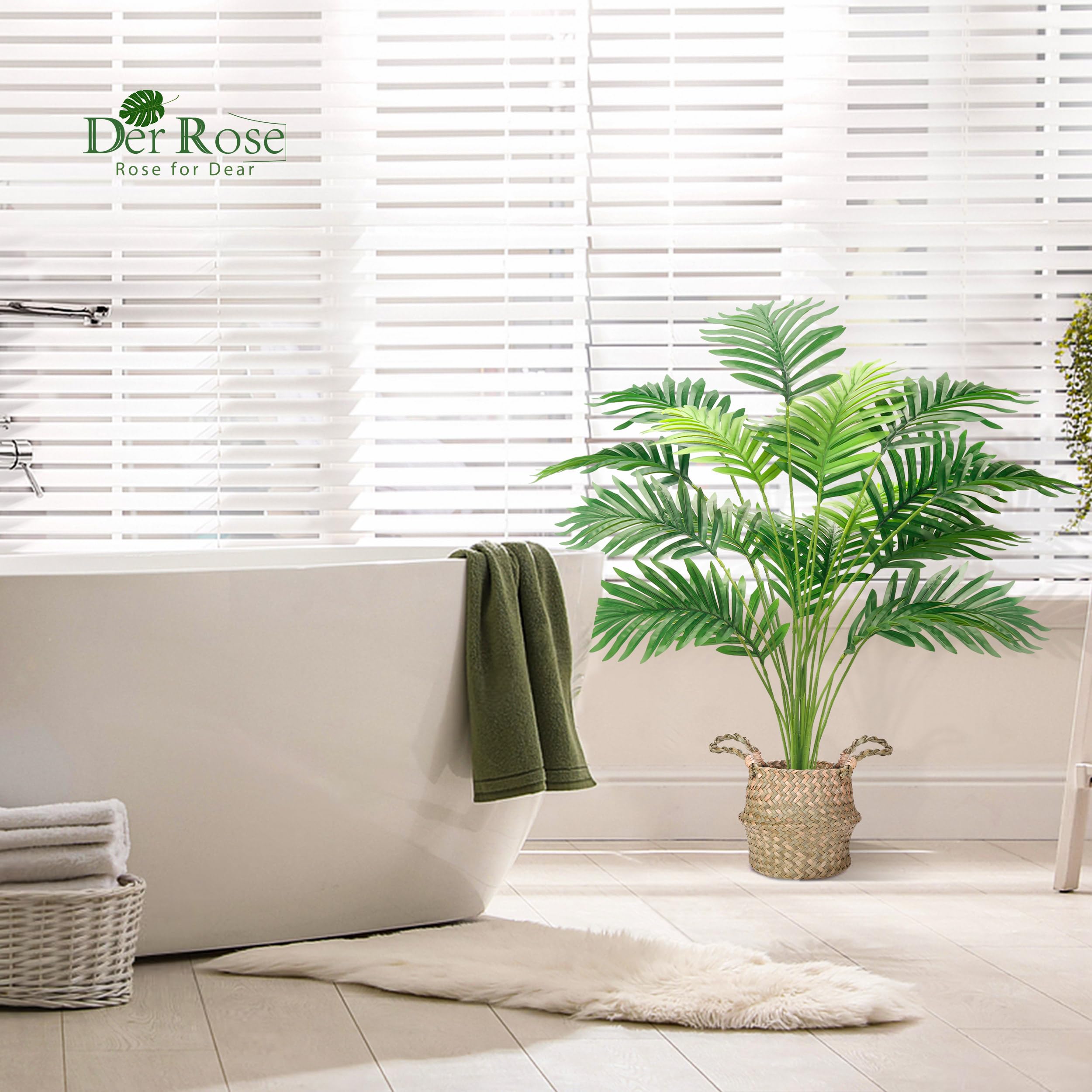 Foto 7 pulgar | Palmera Artificial Der Rose Areca con Cestas - Venta Internacional