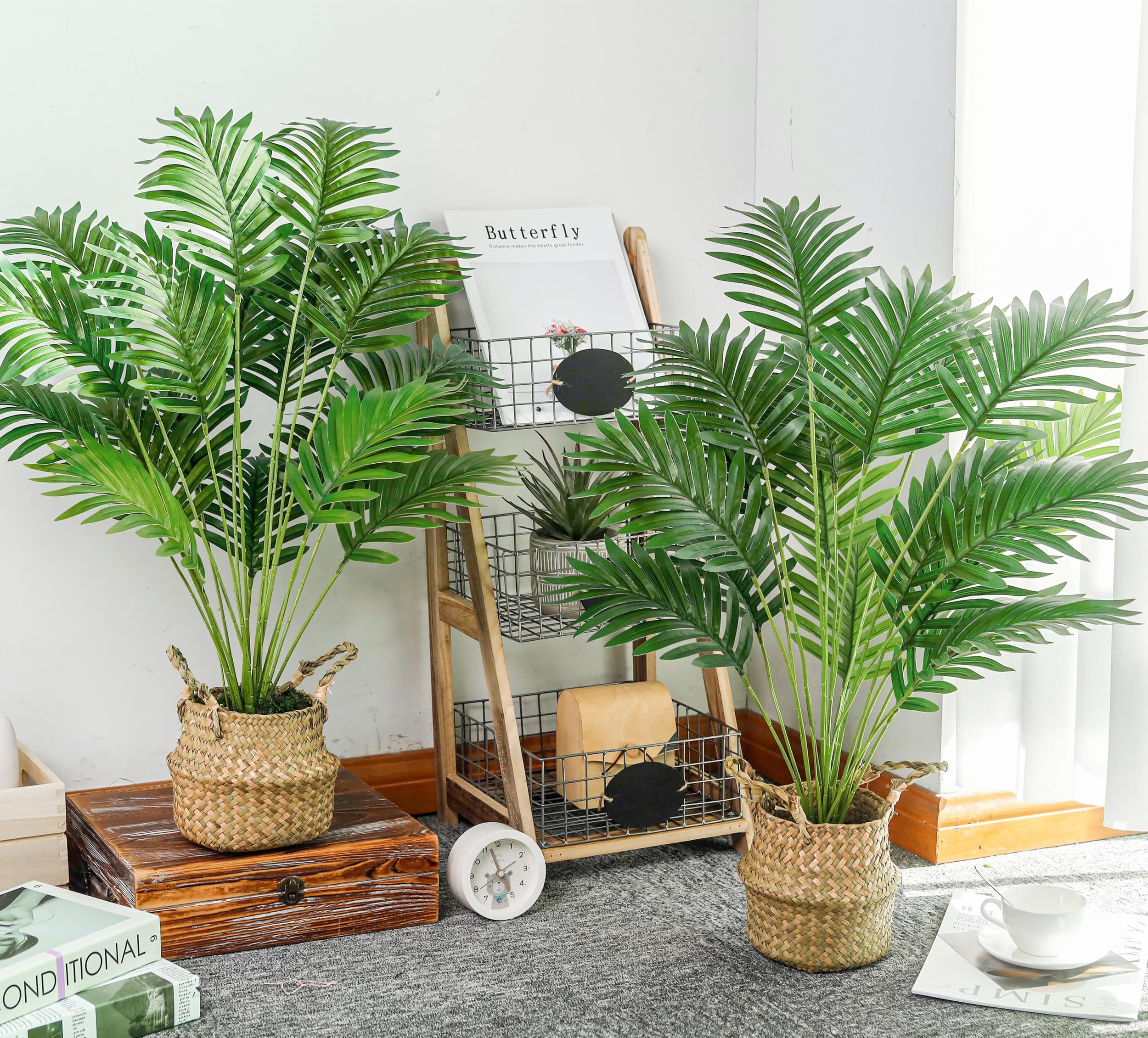 Foto 8 pulgar | Palmera Artificial Der Rose Areca con Cestas - Venta Internacional