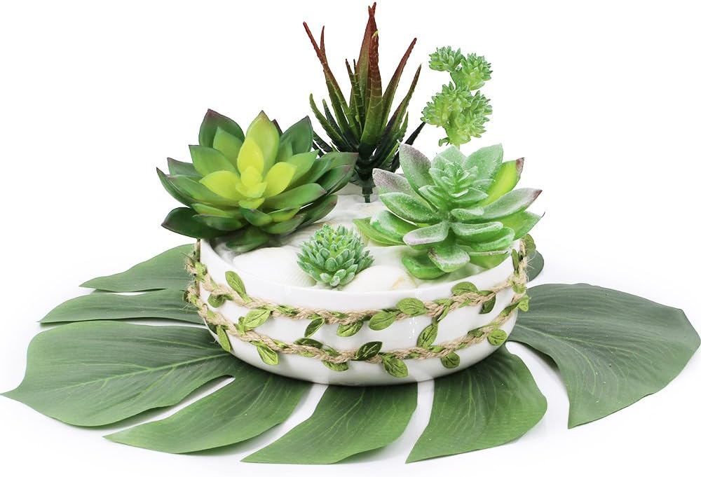 Foto 4 pulgar | Plantas Suculentas Artificiales Jieyou Surtidas, 20 Unidades - Venta Internacional.