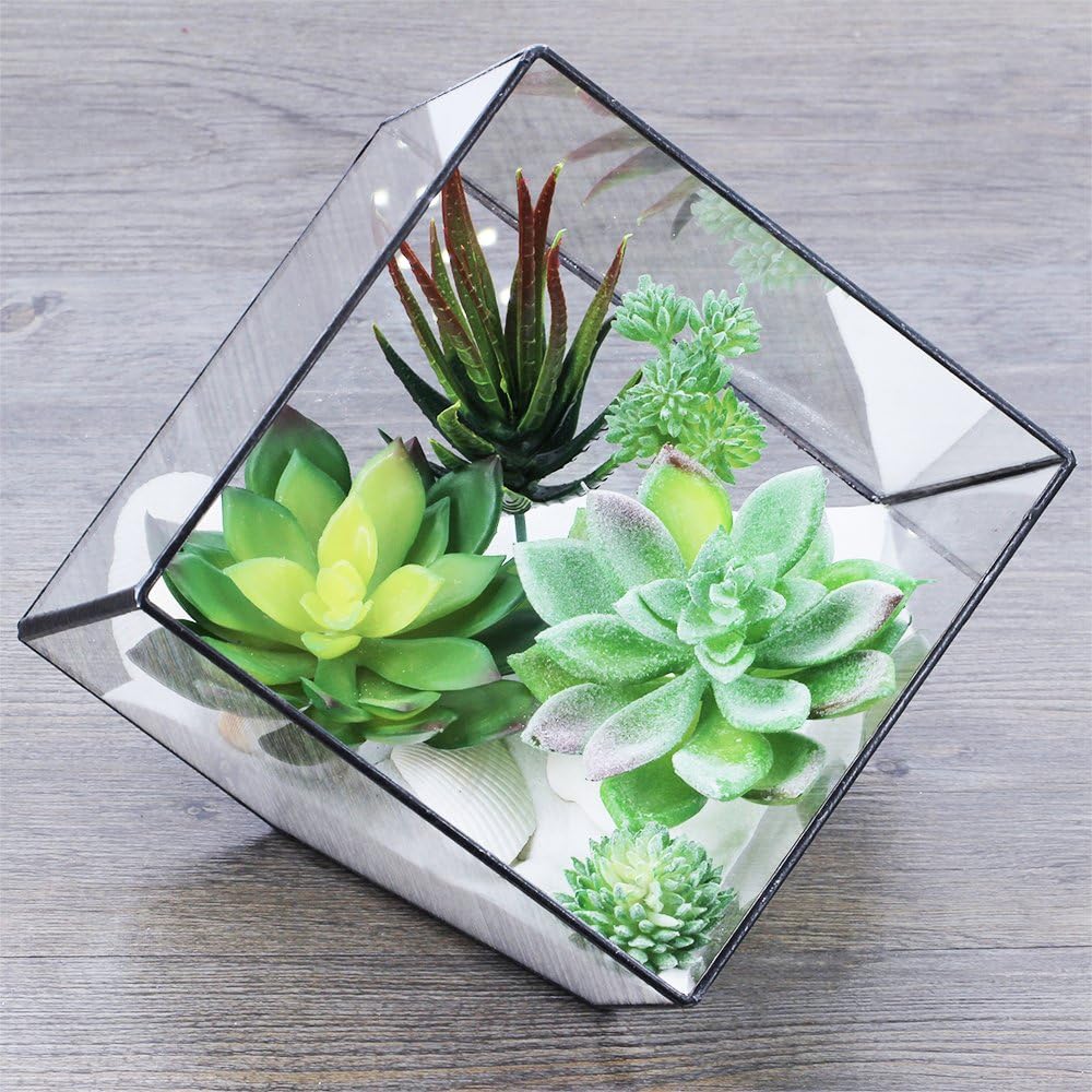 Foto 4 | Plantas Suculentas Artificiales Jieyou Surtidas, 20 Unidades - Venta Internacional.