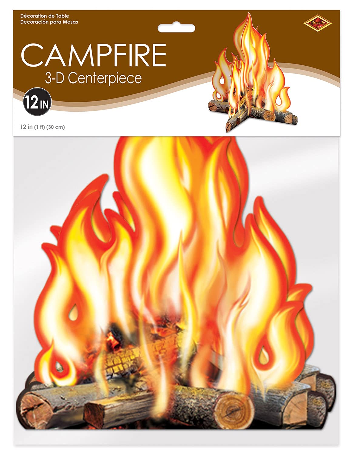 Foto 4 | Centro De Mesa Para Fogatas Beistle, 3d, 30 Cm, Western O Fiesta De Acampada - Venta Internacional.