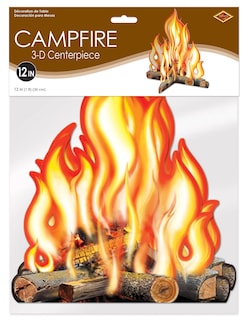 Foto 4 | Centro De Mesa Para Fogatas Beistle, 3d, 30 Cm, Western O Fiesta De Acampada - Venta Internacional.