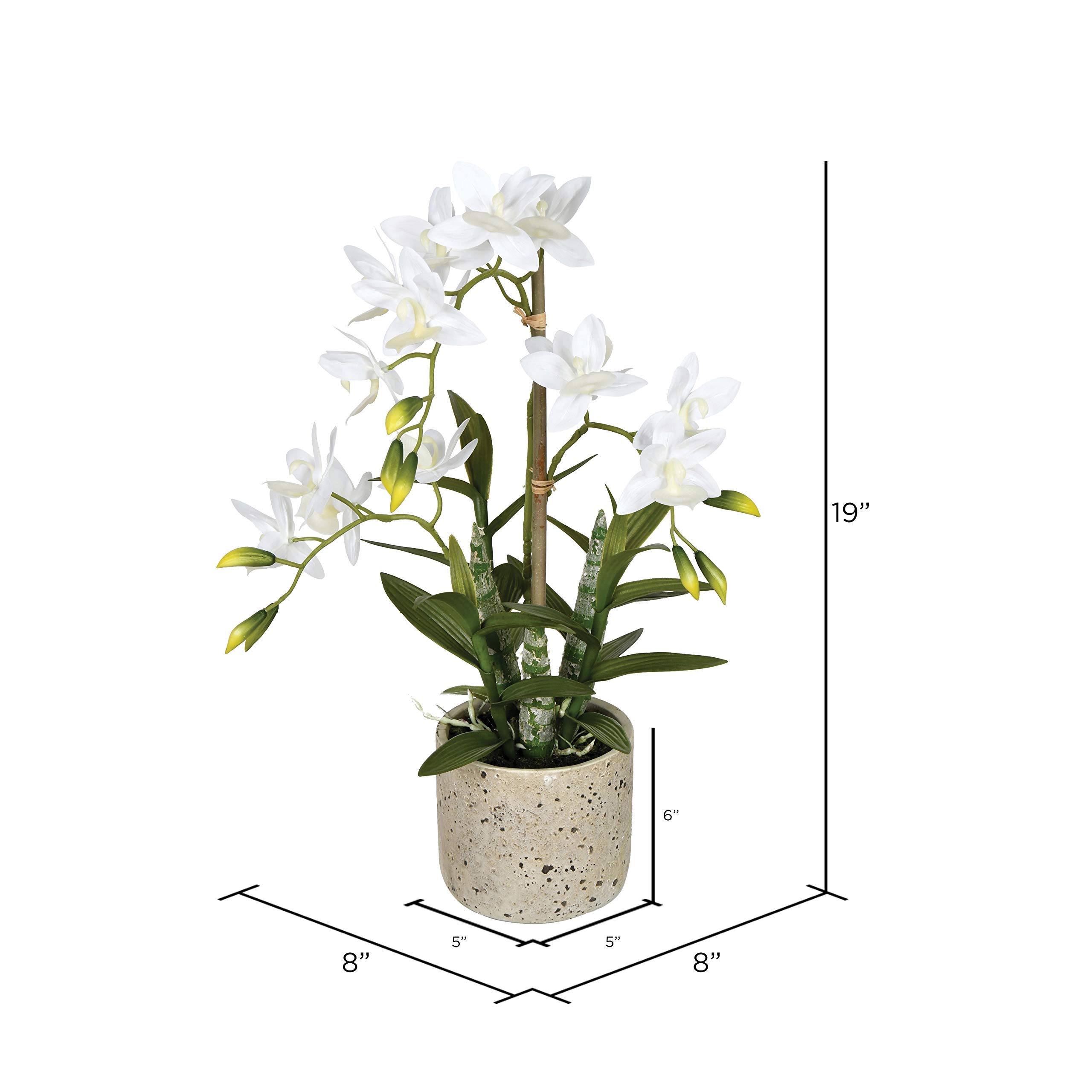 Foto 5 | Orquídea Artificial Cycnoches Vickerman Everyday En Maceta, 19 Pulgadas - Venta Internacional.