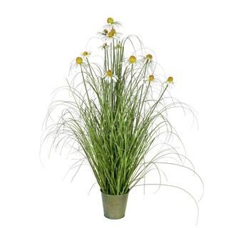 Foto 1 | Hierba Verde Artificial En Maceta Vickerman Everyday 48 Con 13 Margaritas - Venta Internacional.