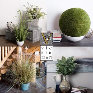Foto 3 | Hierba Verde Artificial En Maceta Vickerman Everyday 48 Con 13 Margaritas - Venta Internacional.