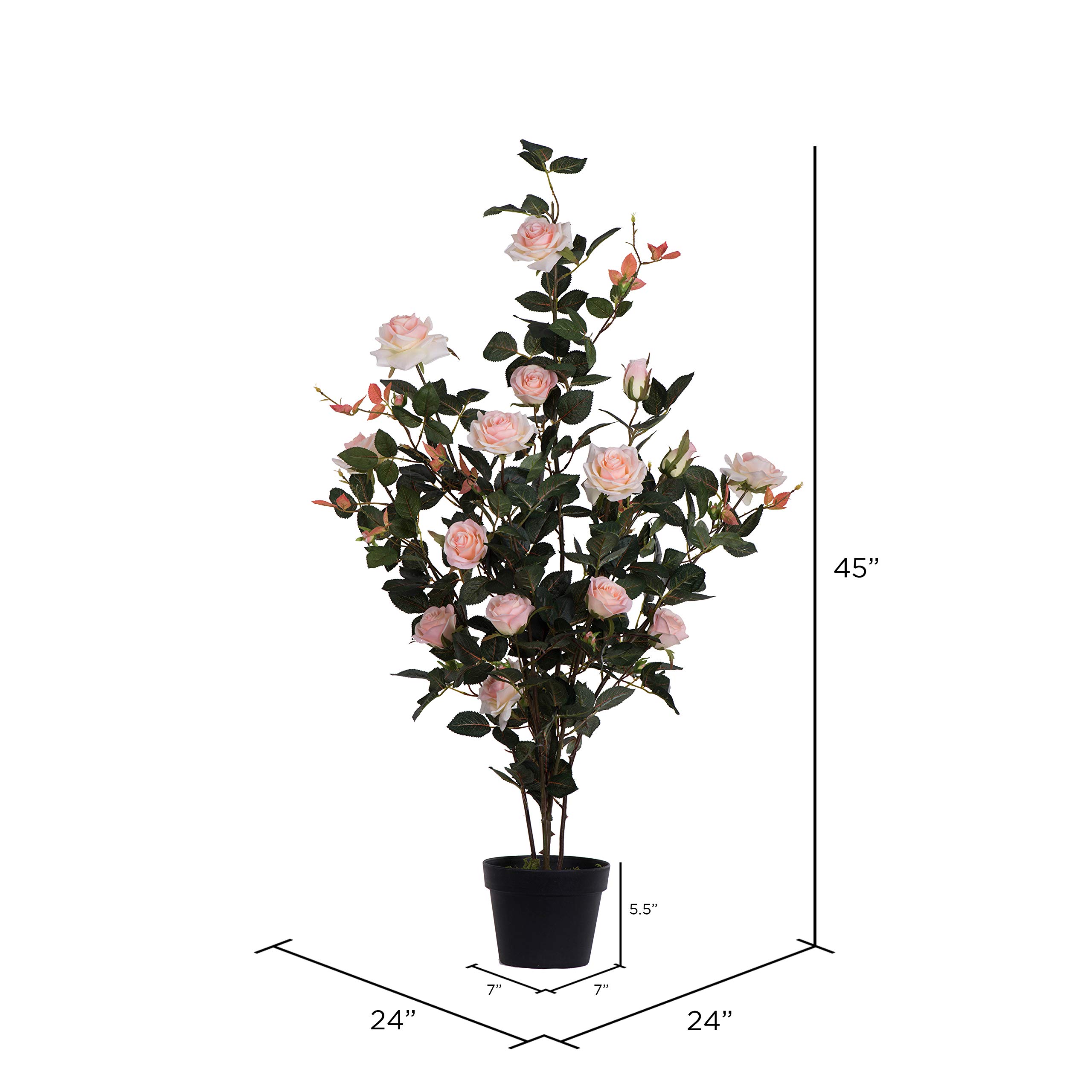Foto 4 pulgar | Planta Artificial De Rosas Rosas Rosas Vickerman Everyday 45 Con Maceta - Venta Internacional.