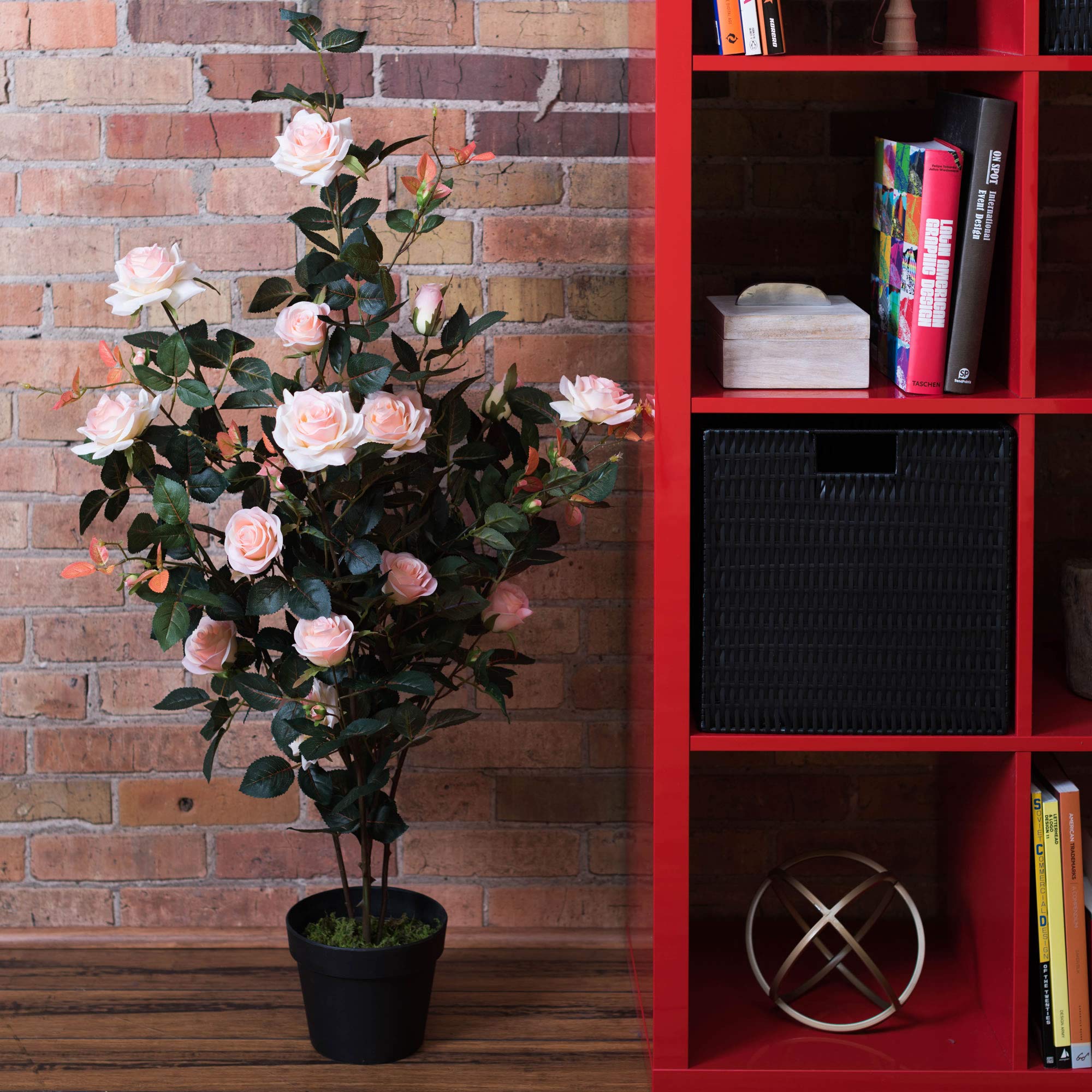 Foto 5 pulgar | Planta Artificial De Rosas Rosas Rosas Vickerman Everyday 45 Con Maceta - Venta Internacional.