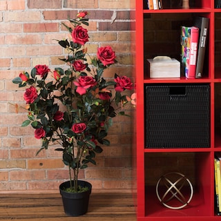 Foto 4 | Planta Artificial De Rosas Rojas Vickerman Everyday 45 Con Maceta - Venta Internacional.