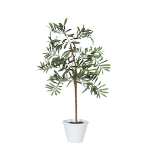 Foto 1 | Árbol Artificial Vickerman Olive Hill De 27 Pulgadas Con Maceta Redonda - Venta Internacional.
