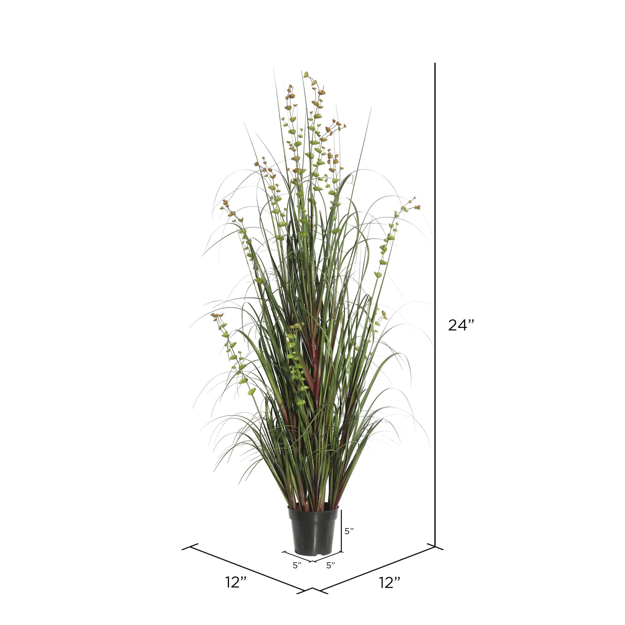 Foto 5 pulgar | Planta Artificial De Césped Verde Y Eucalipto Vickerman De 24 Pulgadas - Venta Internacional.