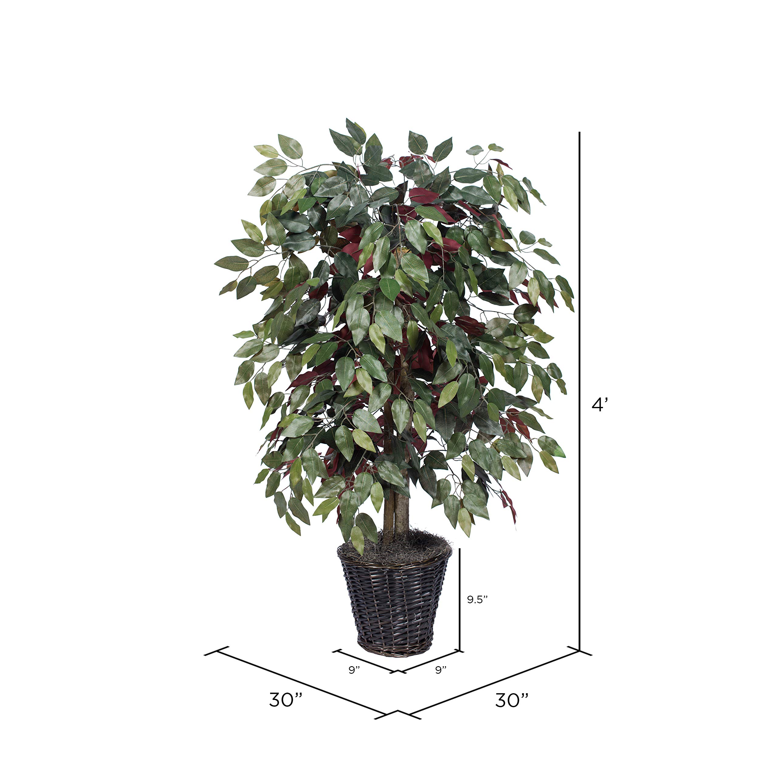 Foto 5 pulgar | Capensia Bush Vickerman Artificial De 4 Pies Con Cesta Decorativa - Venta Internacional.