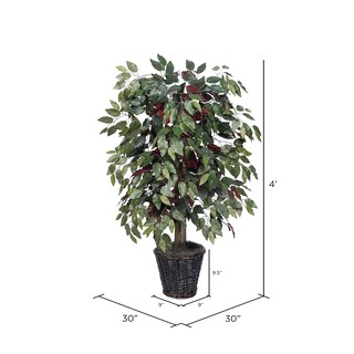 Foto 4 | Capensia Bush Vickerman Artificial De 4 Pies Con Cesta Decorativa - Venta Internacional.