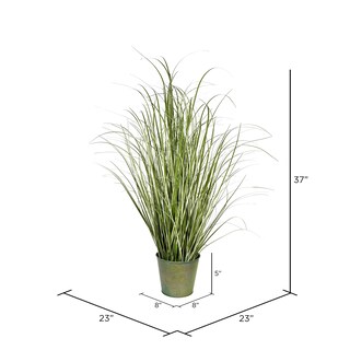 Foto 3 | Planta De Césped Artificial Vickerman Everyday De 37 Pulgadas Con Maceta De Hierro - Venta Internacional.