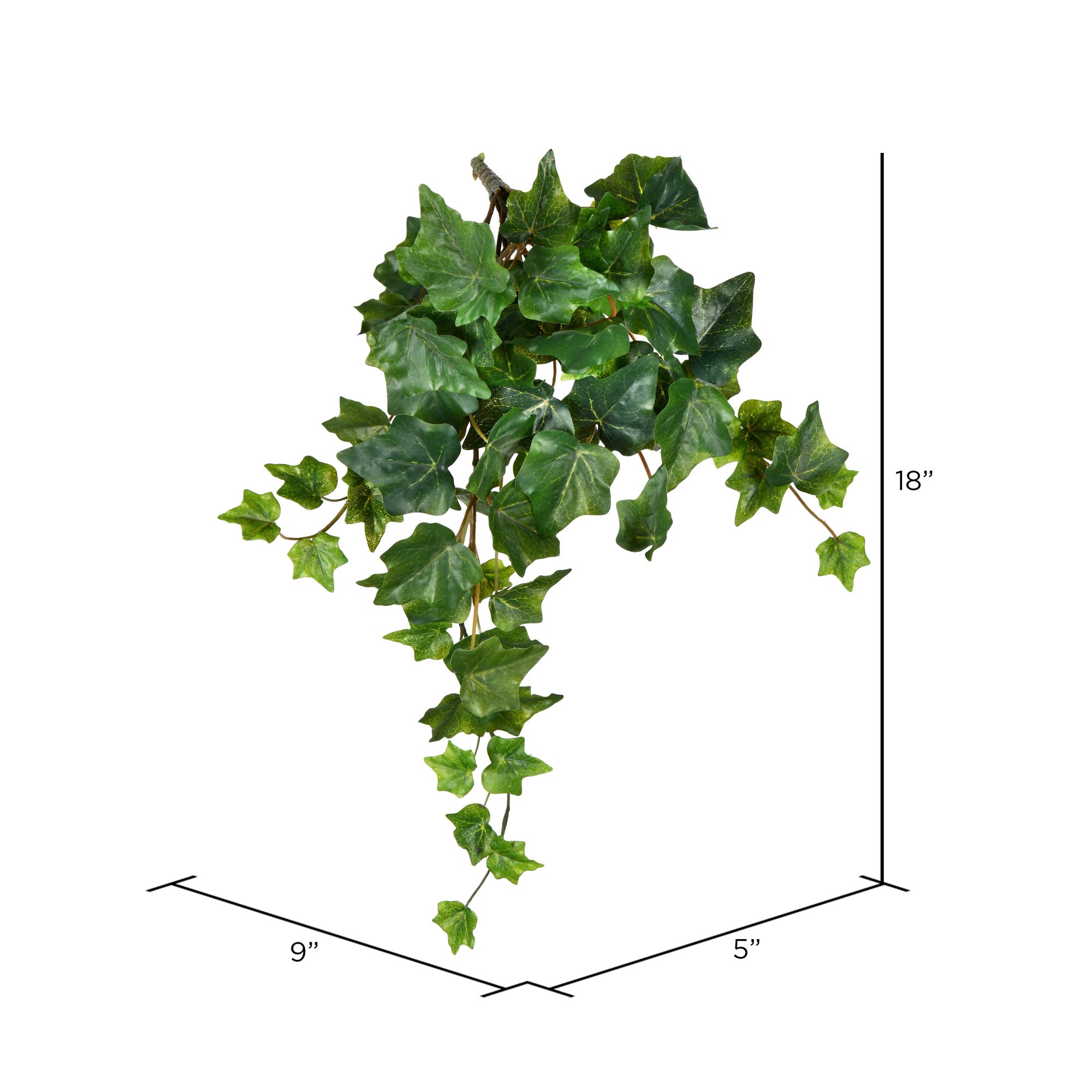 Foto 3 pulgar | Arbusto Colgante Artificial De Hiedra Verde, 18 Cm, Paquete De 3 Unidades, Vickerman - Venta Internacional.