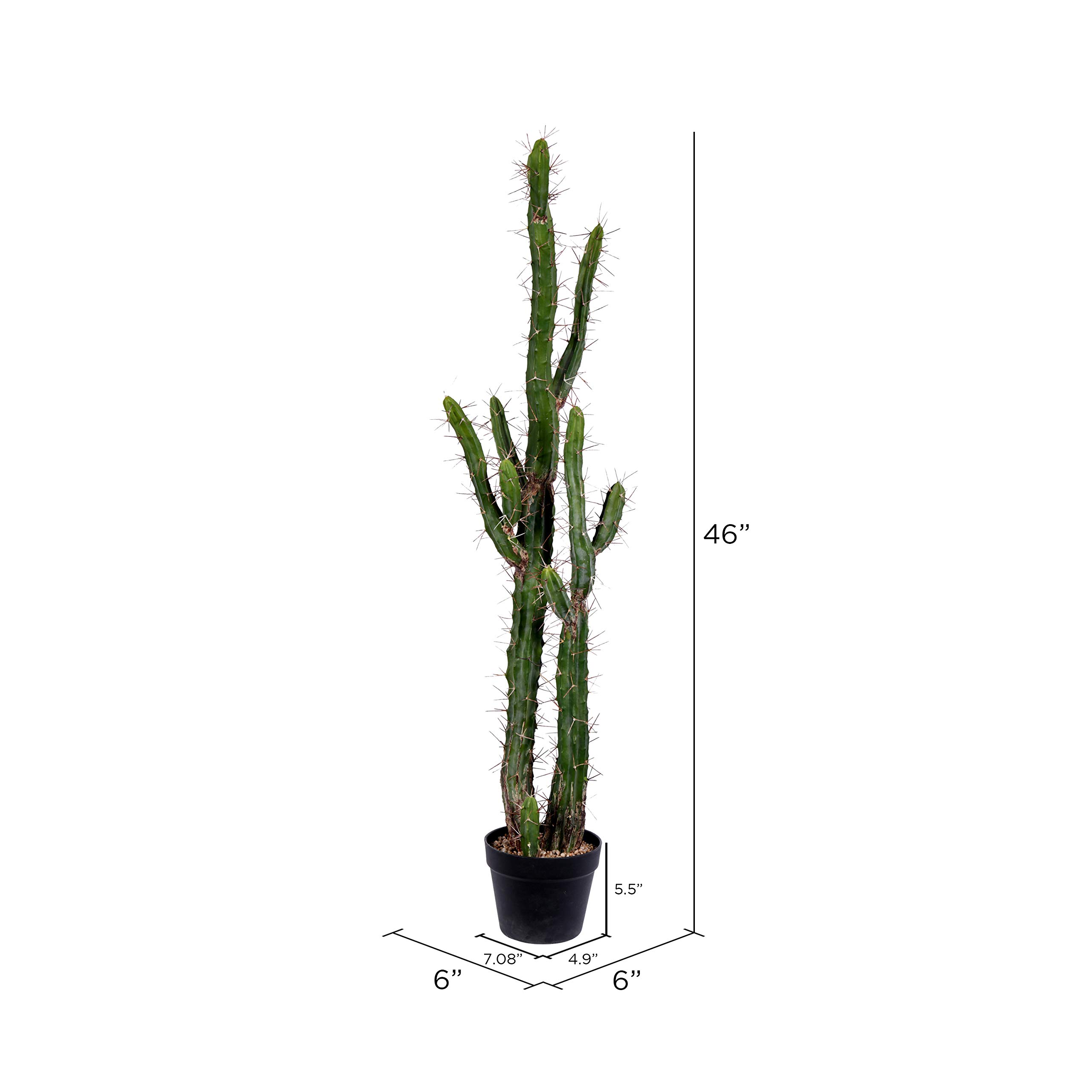 Foto 5 pulgar | Cactus Artificial Vickerman Everyday 24, Color Verde, 1,17 M, Con Maceta - Venta Internacional.