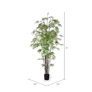 Foto 2 | Árbol De Bambú Japonés Negro Artificial Vickerman En Maceta De 8 Pies - Venta Internacional.