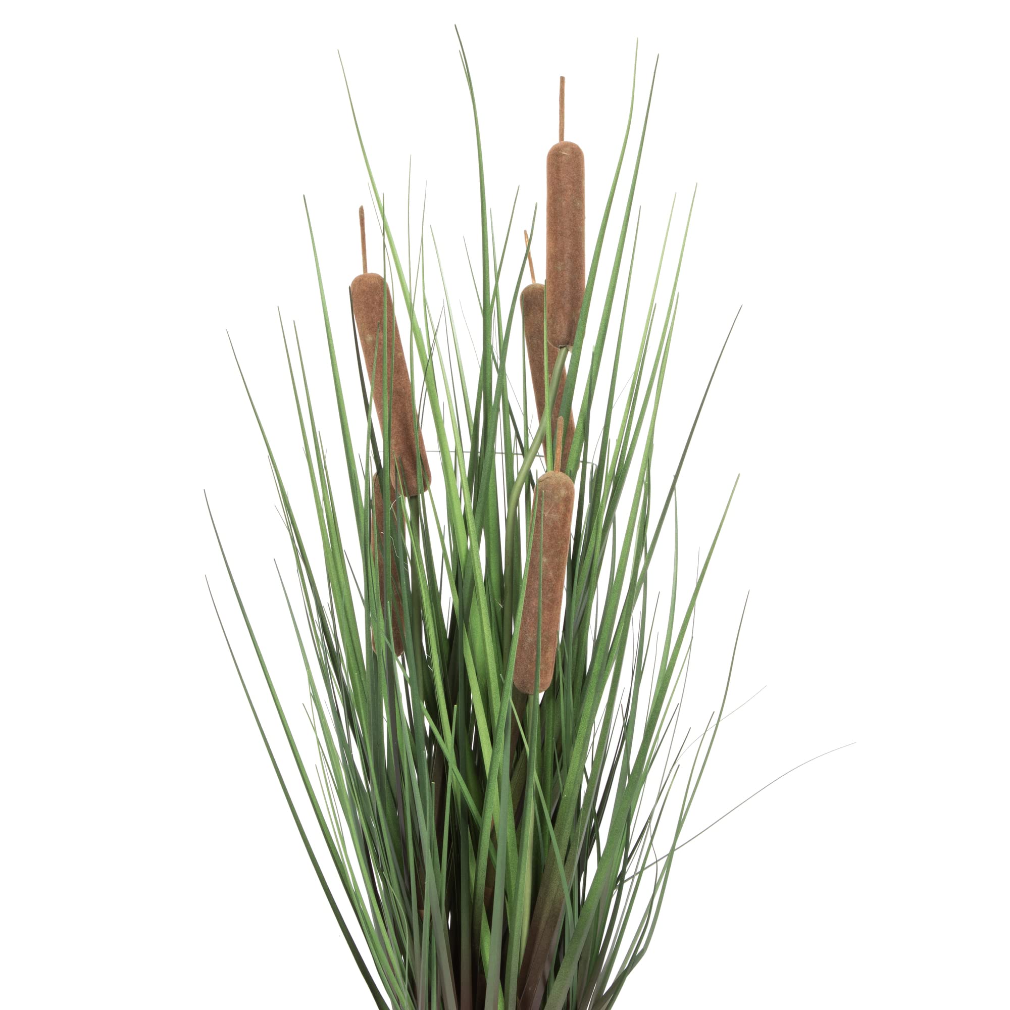 Foto 3 pulgar | Hierba Verde Recta Artificial En Maceta De 24 Cm Con Maceta Negra - Venta Internacional.