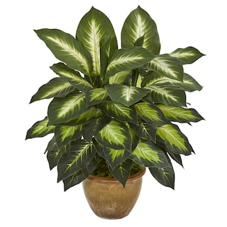 Foto 1 | Planta Artificial De Dieffenbachia Casi Natural Con Maceta De Cerámica - Venta Internacional.