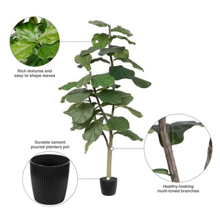 Foto 7 | Violín Artificial En Maceta Vickerman De 4 Pies Con 39 Hojas - Venta Internacional.