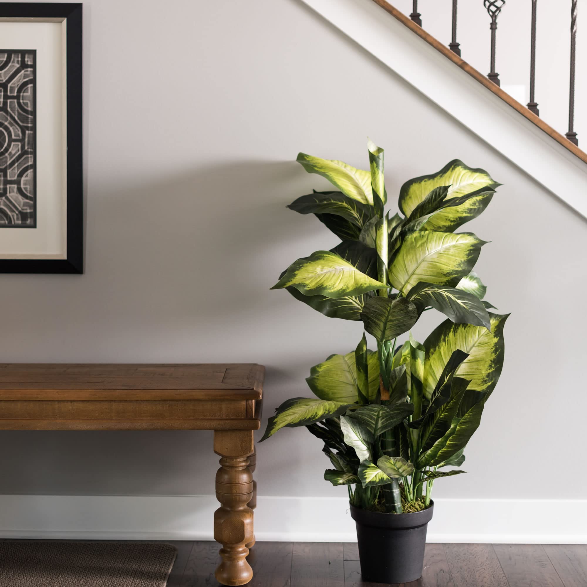 Foto 4 pulgar | Árbol Artificial Vickerman Everyday Dieffenbachia De 40 Cm De Altura - Venta Internacional.