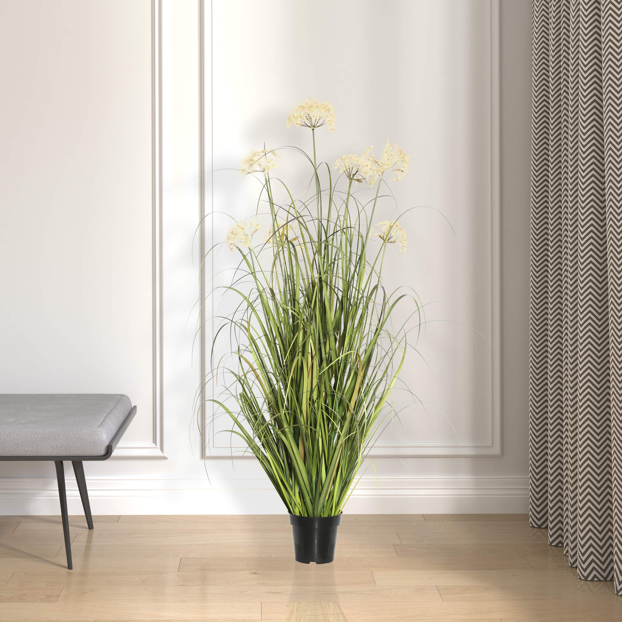 Foto 7 pulgar | Decoración De Césped Verde Artificial Vickerman En Maceta, 36 Cm, Con 4 Dientes De León - Venta Internacional.