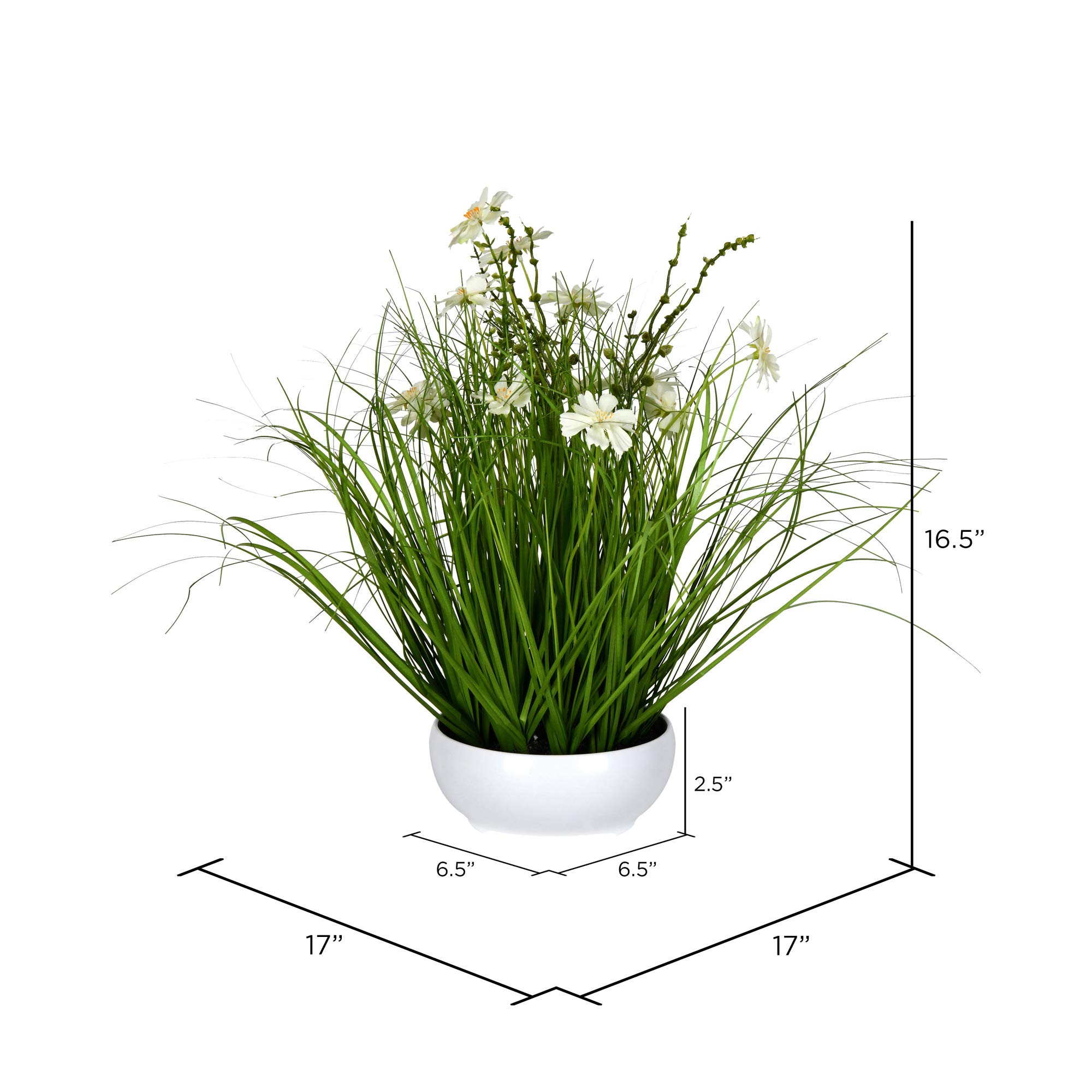 Foto 3 pulgar | Planta Artificial Vickerman Everyday Potted Cream Cosmos - Venta Internacional.