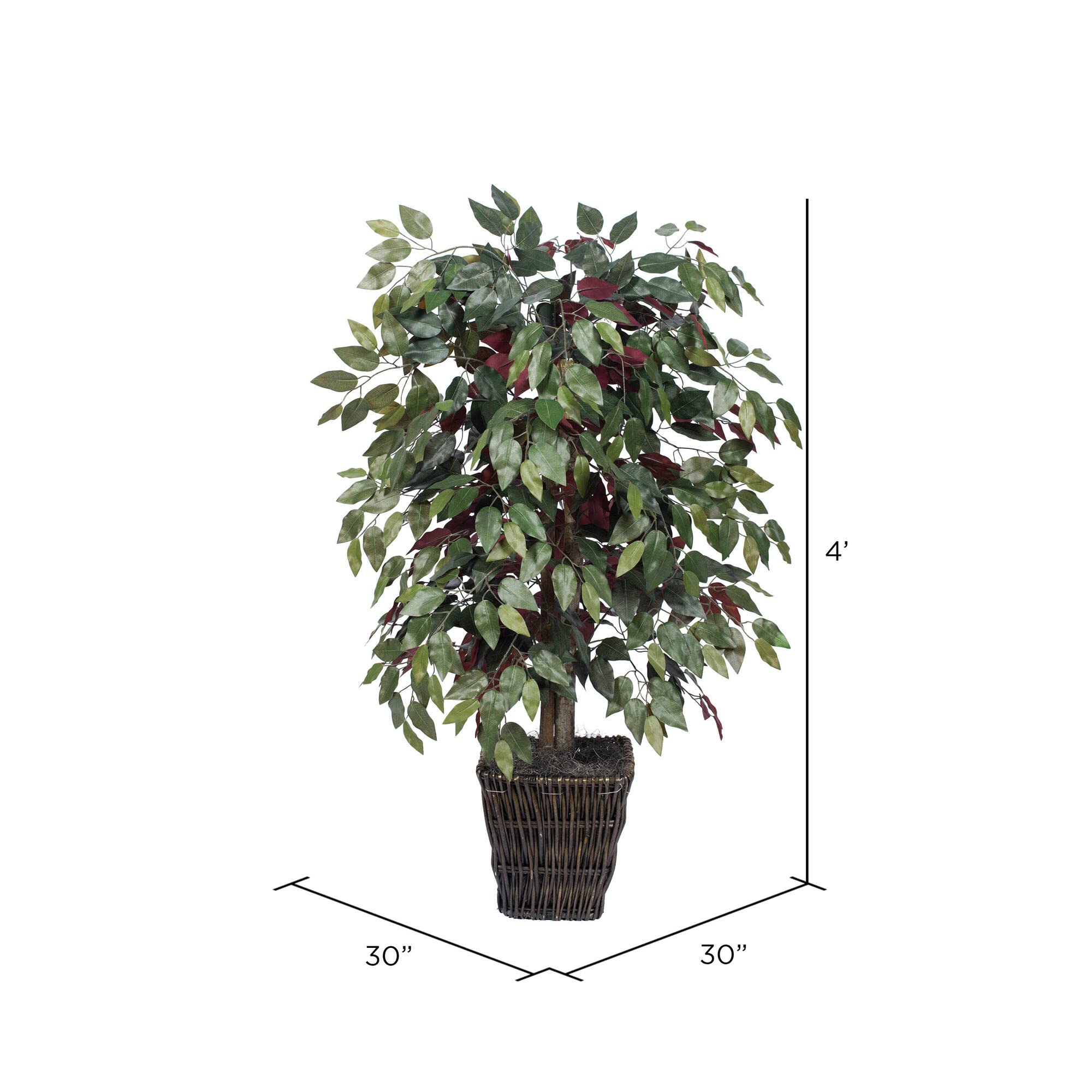 Foto 6 pulgar | Arbusto Artificial Capensia Vickerman Everday De 1,2 M Con Cesta De Sauce - Venta Internacional.