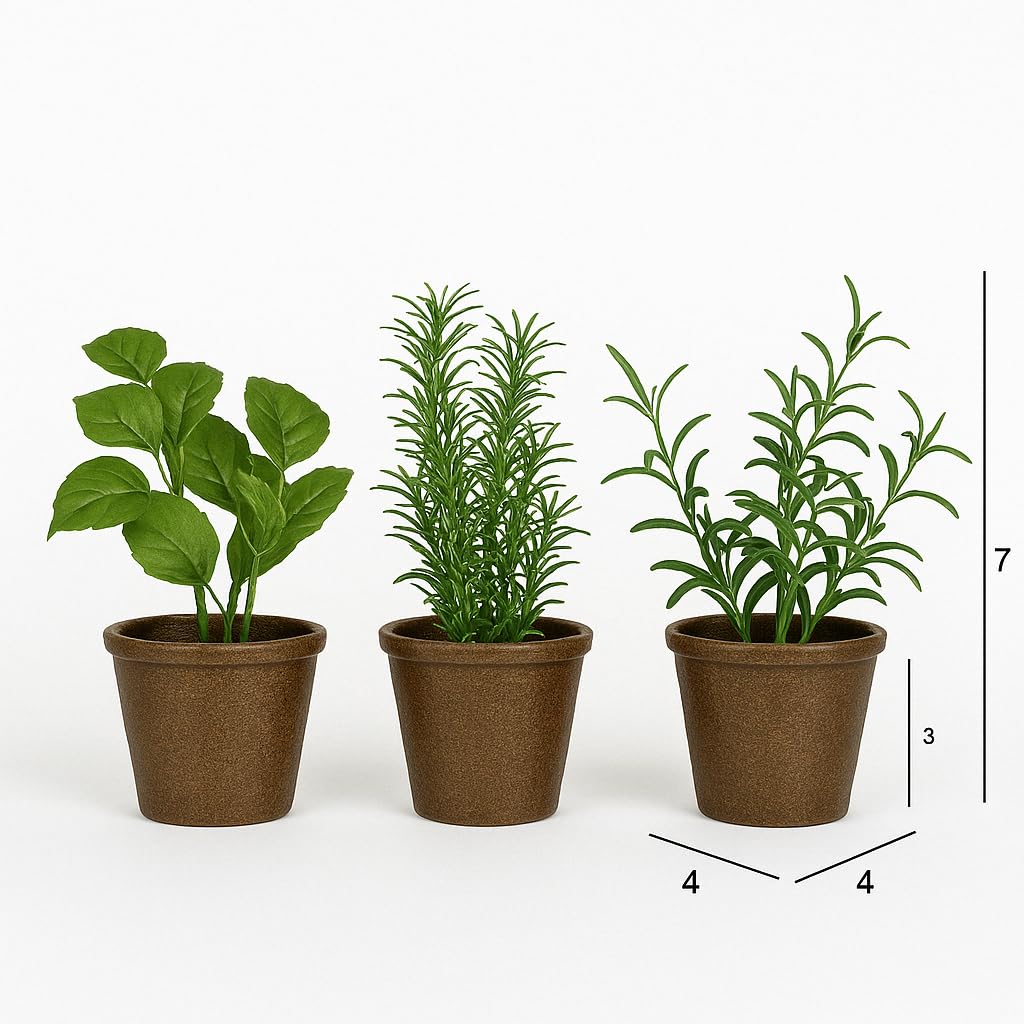 Foto 3 pulgar | Set De Plantas Artificiales En Maceta Verdes Vickerman Everyday 7 - Venta Internacional.