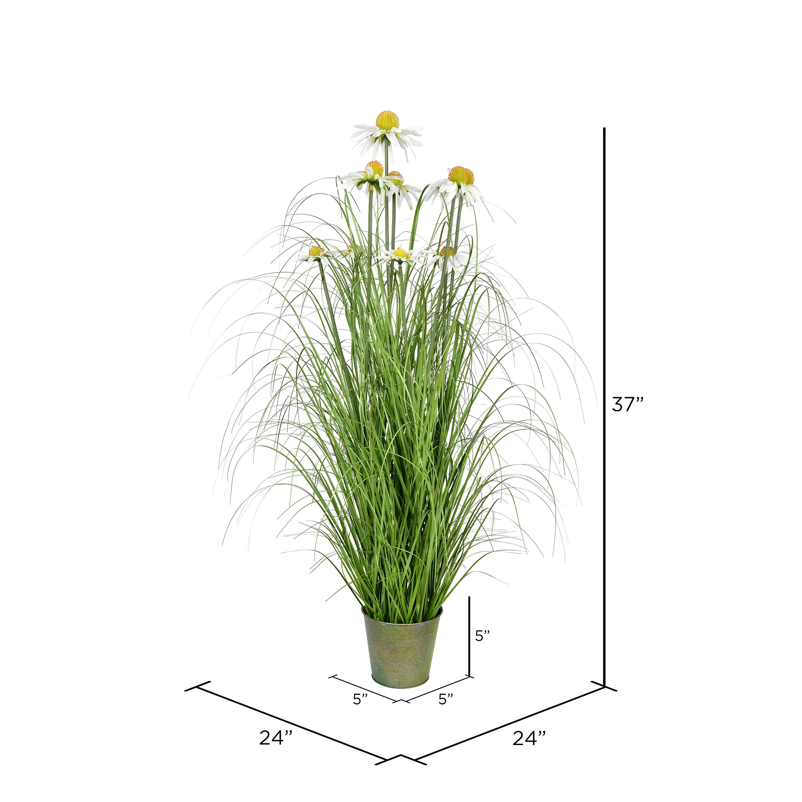 Foto 4 | Hierba Verde Artificial Y Margaritas Vickerman Everyday, 37 Pulgadas - Venta Internacional.