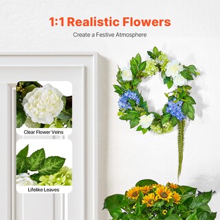 Foto 2 | Corona de Primavera Artificial 60 cm - Venta Internacional