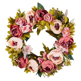 Foto 1 | Corona de Primavera VEVOR con Peonía Artificial 48 cm -Venta Internacional