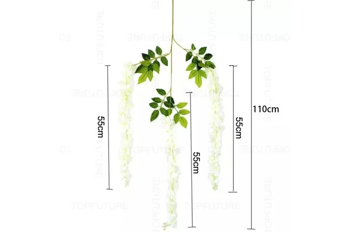 Foto 4 | Colección Xtellar Flores Wisteria Artificiales 1.1m