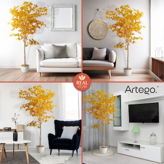 Foto 5 | Planta Artificial Moderna Con Maceta Decorativa Real Style Arból Ann Arbor Abedul Grande De 180cm De Alto Artego