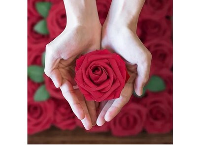 Foto 3 | Elegancia Xtellar: Rosas Artificiales Decorativas De Lujo Para Bodas Y Eventos - Paquete De 35 Piezas