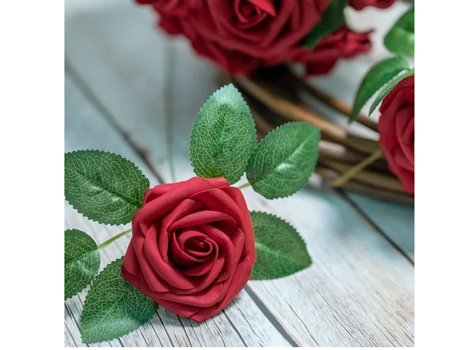 Foto 5 pulgar | Elegancia Xtellar: Rosas Artificiales Decorativas De Lujo Para Bodas Y Eventos - Paquete De 35 Piezas