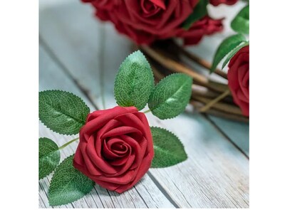 Foto 4 | Elegancia Xtellar: Rosas Artificiales Decorativas De Lujo Para Bodas Y Eventos - Paquete De 35 Piezas