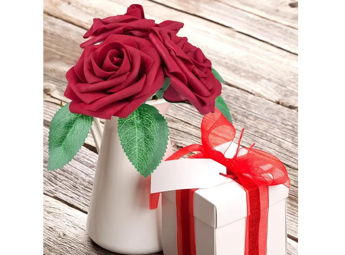 Foto 5 | Elegancia Xtellar: Rosas Artificiales Decorativas De Lujo Para Bodas Y Eventos - Paquete De 35 Piezas
