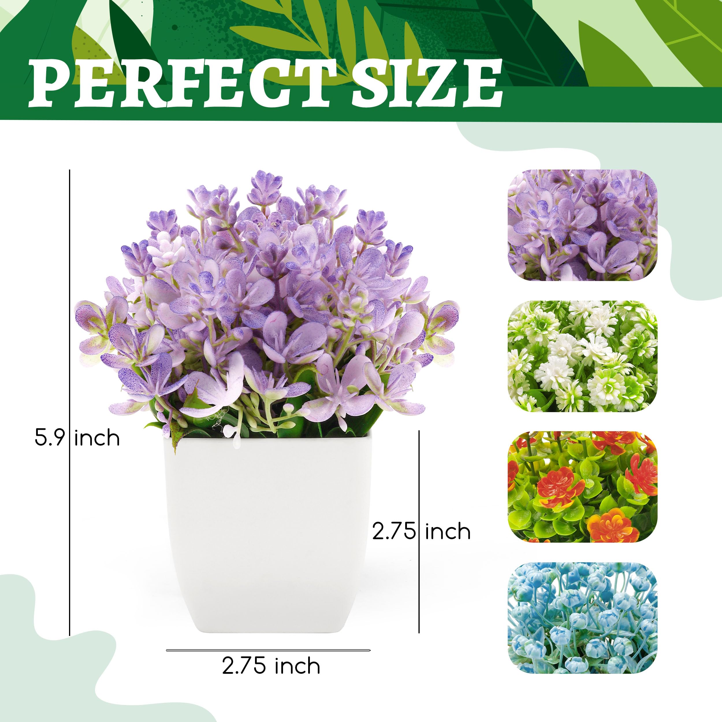 Foto 4 pulgar | Plantas Artificiales Der Rose 4 Piezas- Venta Internacional