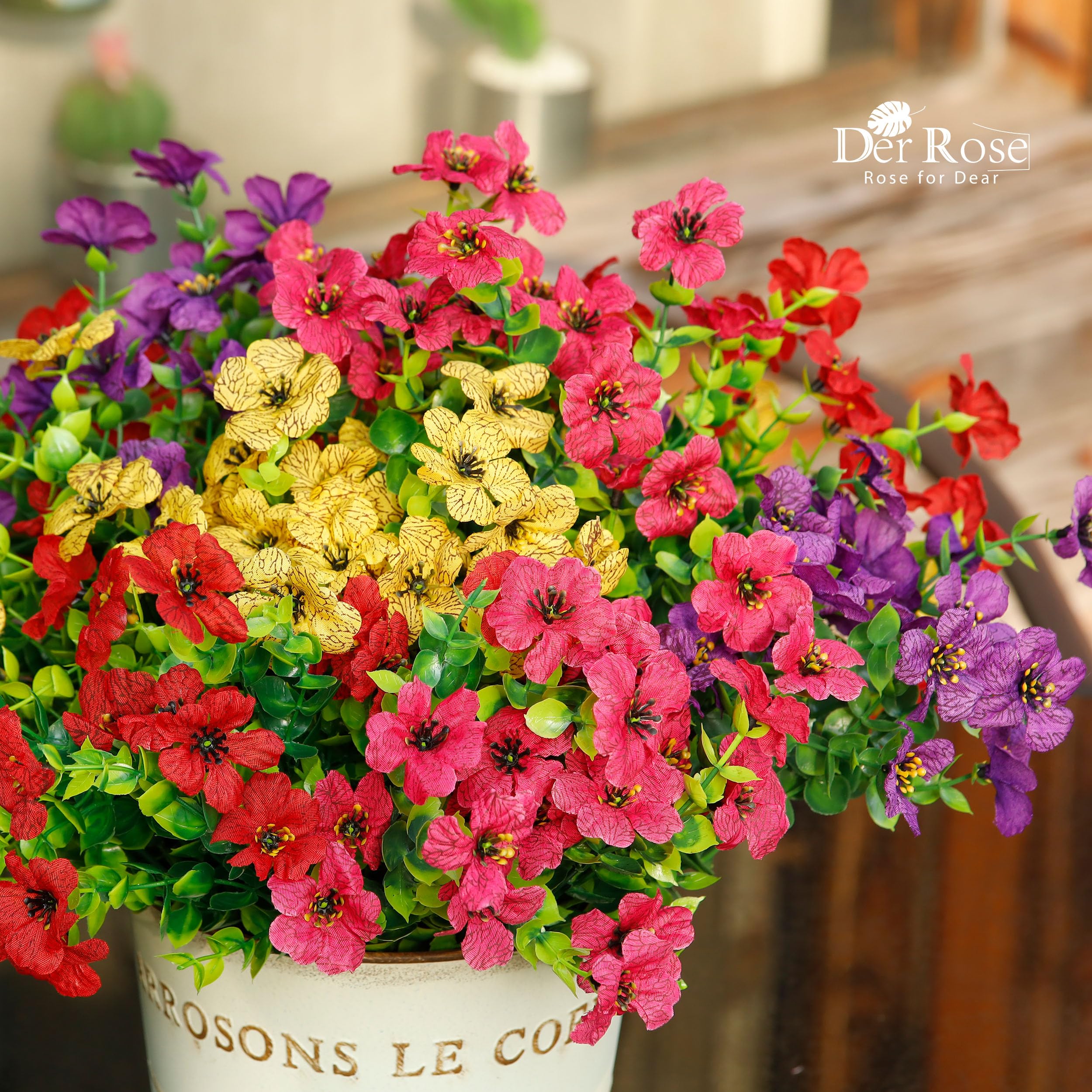 Foto 2 | Flores Artificiales Der Rose 12 Piezas- Venta Internacional