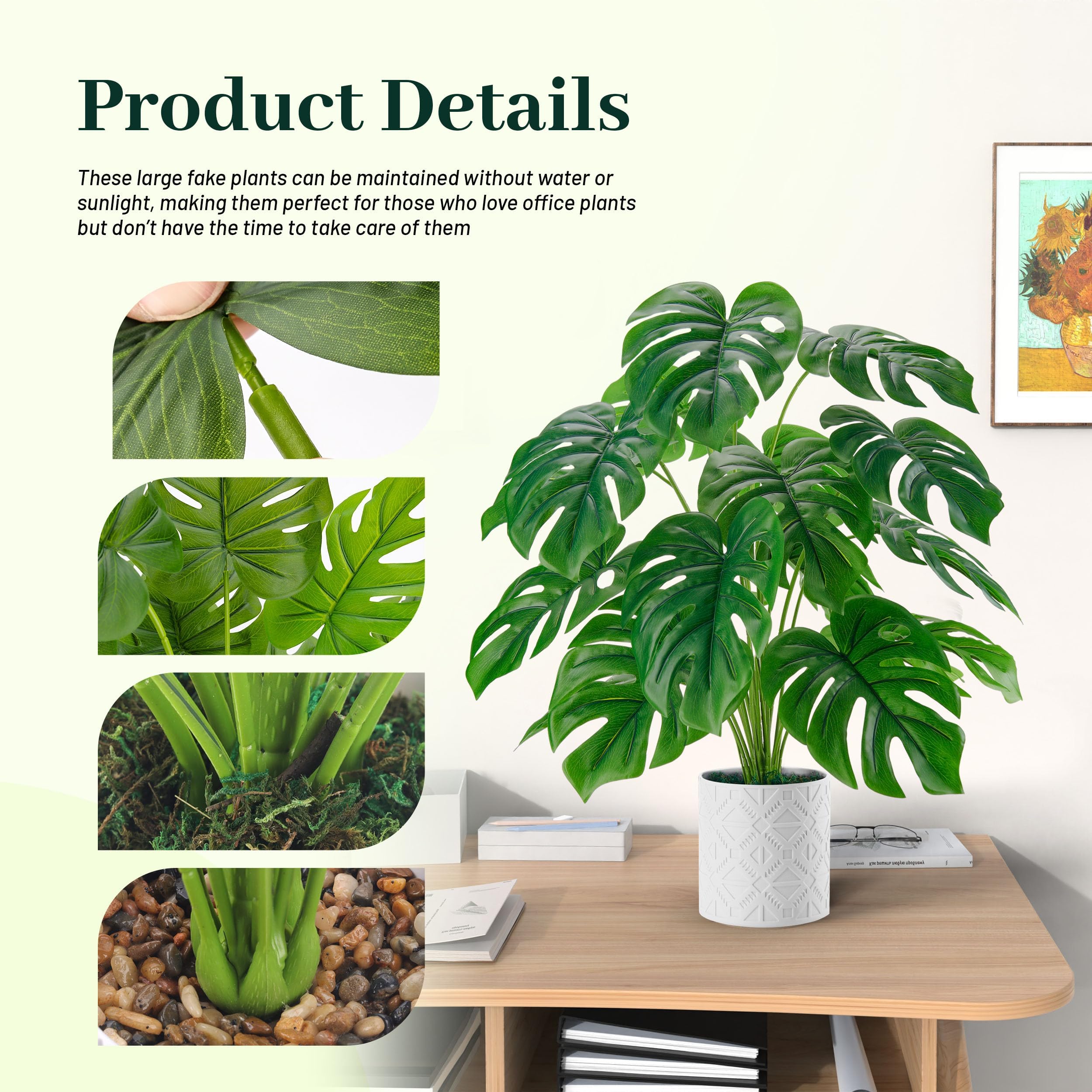 Foto 5 pulgar | Monstera Artificial Der Rose 71 cm - Venta Internacional